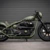 A view of the newest custom project from MB Cycles: A Glemseck 101 stripped with a Buell M2 Cyclone engine, and given a hardtail/bobber aesthetic