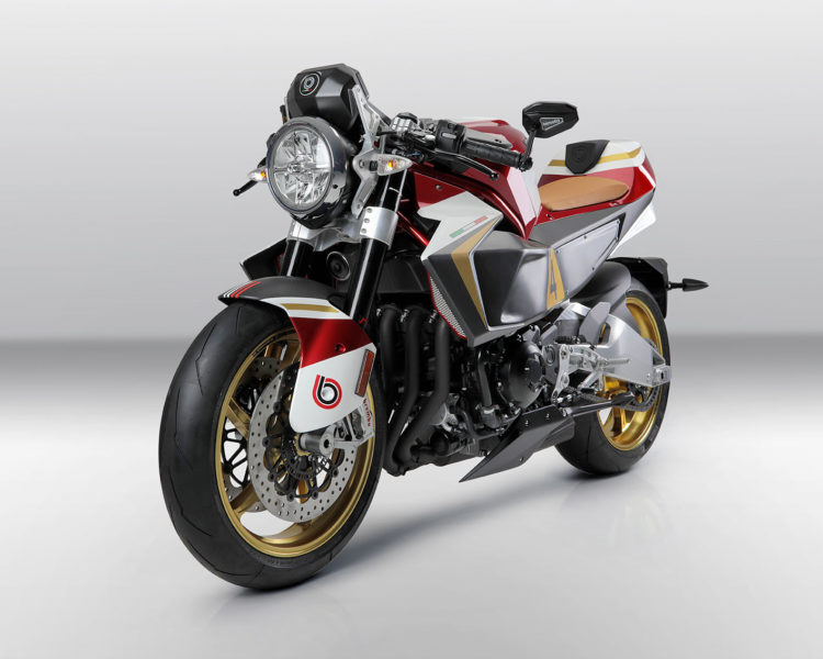 A quarter view of the Bimota roadster that was at EICMA