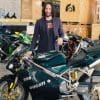 A view of the Ducati 996 that Reeves was able to keep from the Matrix Reloaded action flick