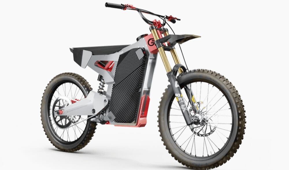 A view of the Graft EO.12 - the first electric motorcycle to feature carbon fibre wheels