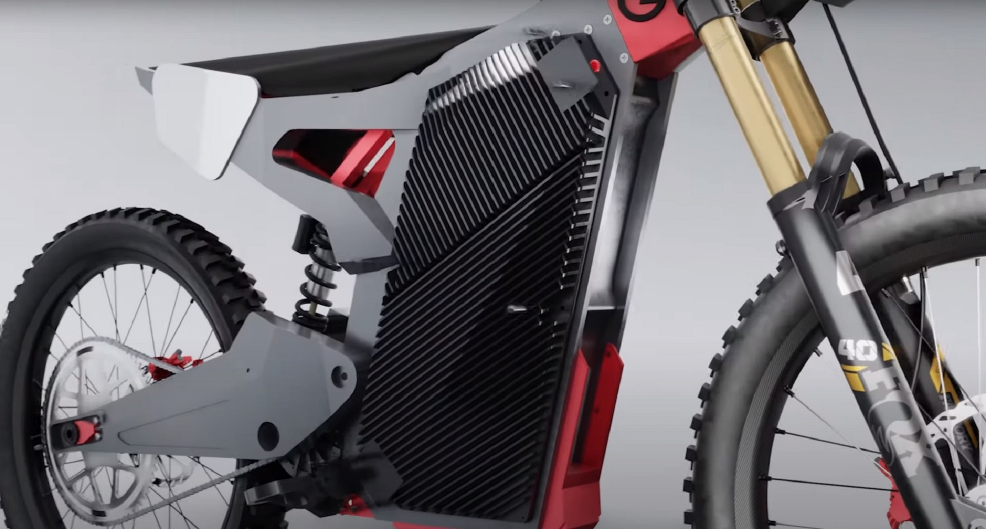 A view of the Graft EO.12 - the first electric motorcycle to feature carbon fibre wheels