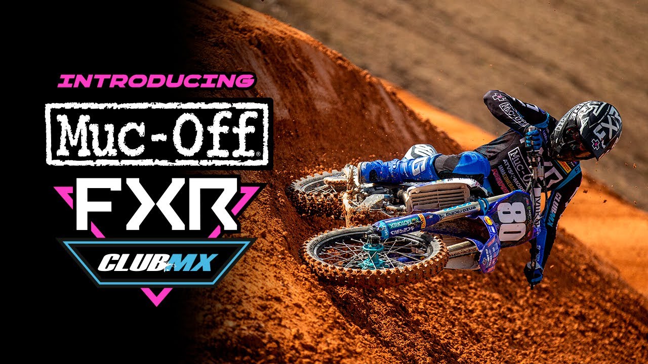 an advert of the AMA Supercross team sponsored by Muc-Off