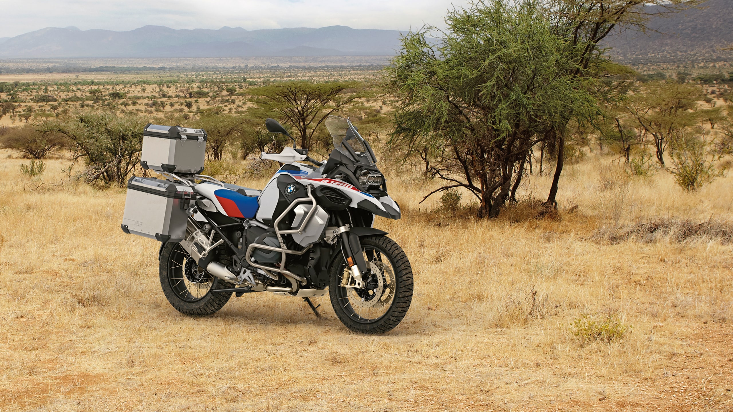 A view of the BMW R 1250 GS Adventure bike