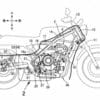 A view of the patent image associated with a potential new Honda 1100 Hawk