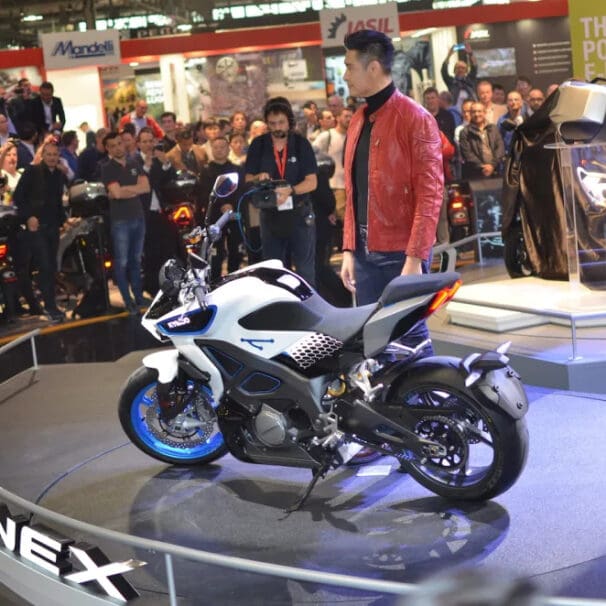 A view of the new machine from Ionex - a spinoff electric brand owned by KYMCO, much like Harley Davidson's LiveWire brand