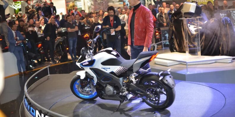 A view of the new machine from Ionex - a spinoff electric brand owned by KYMCO, much like Harley Davidson's LiveWire brand