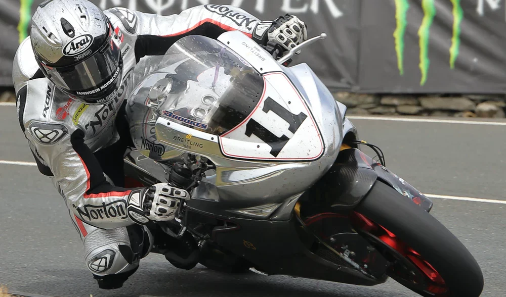 A view of Norton Motorcycles being ridden by iconic members of Norton's hall of fame
