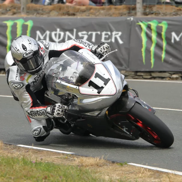 A view of Norton Motorcycles being ridden by iconic members of Norton's hall of fame