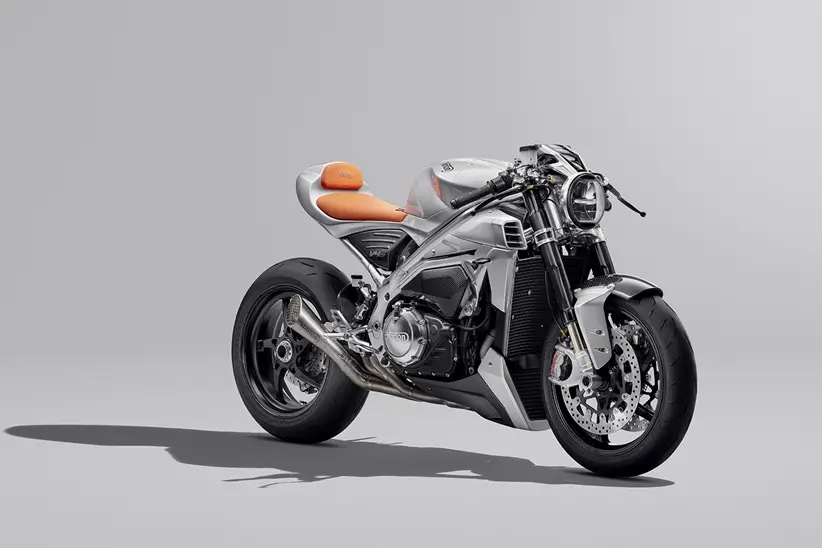 A view of the new Norton V4CR, based off of the ingredients in the V4SV Supersport boasting 185BHP