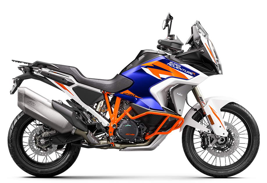 the side view of the KTM’s 1290 super adventure R