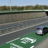 A view of the "Arena of the Future" - an electric charging highway in Italy currently undergoing test phase