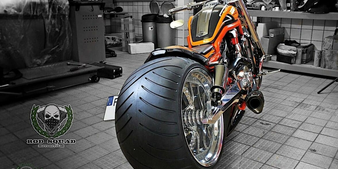 A view of the Harley-Davidson Carbon Eagle created by Rod Squad