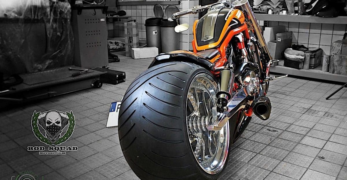 A view of the Harley-Davidson Carbon Eagle created by Rod Squad