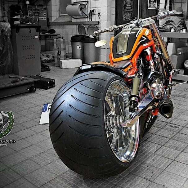 A view of the Harley-Davidson Carbon Eagle created by Rod Squad