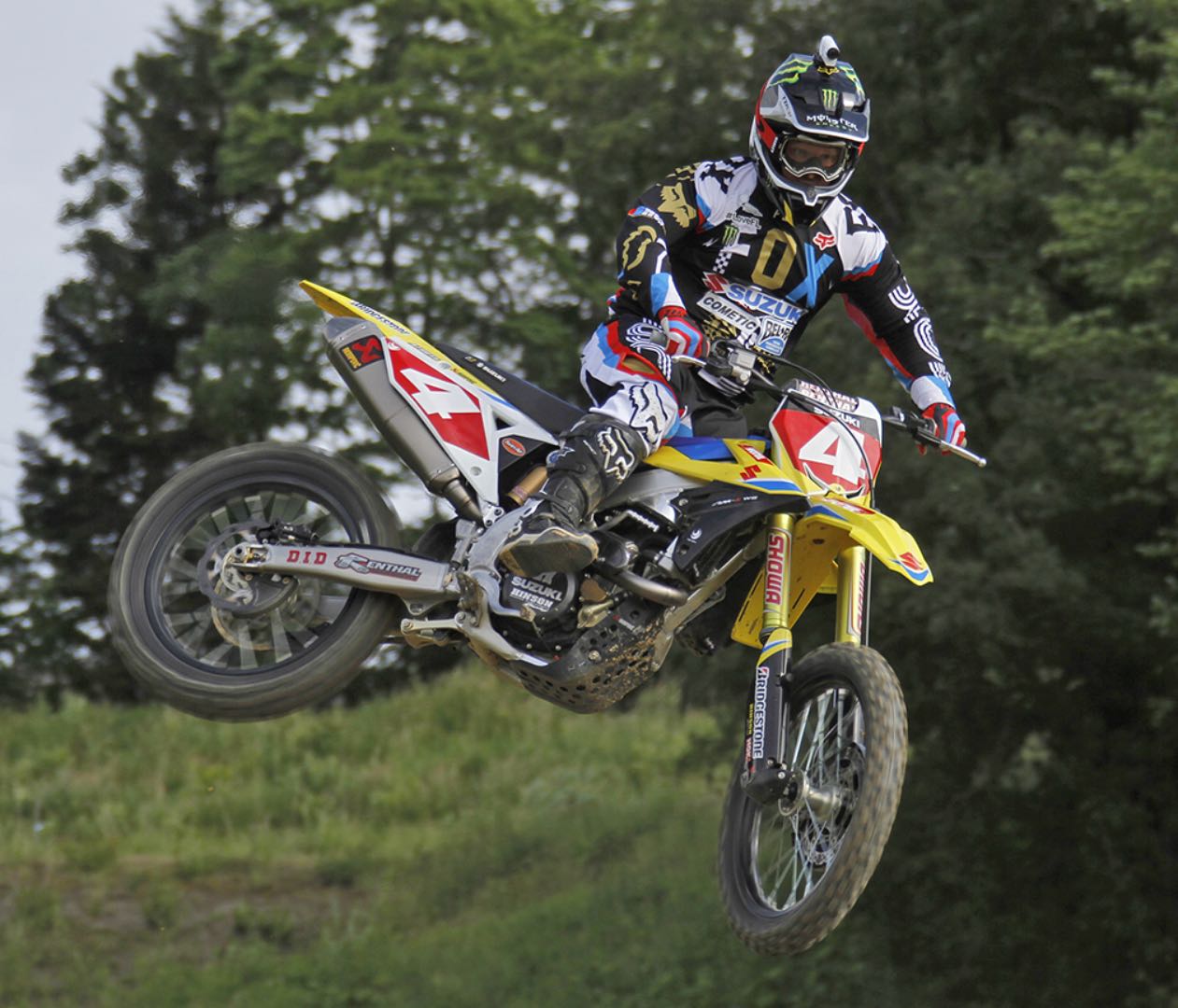 A view of Ricky Carmichael on his dirt bike