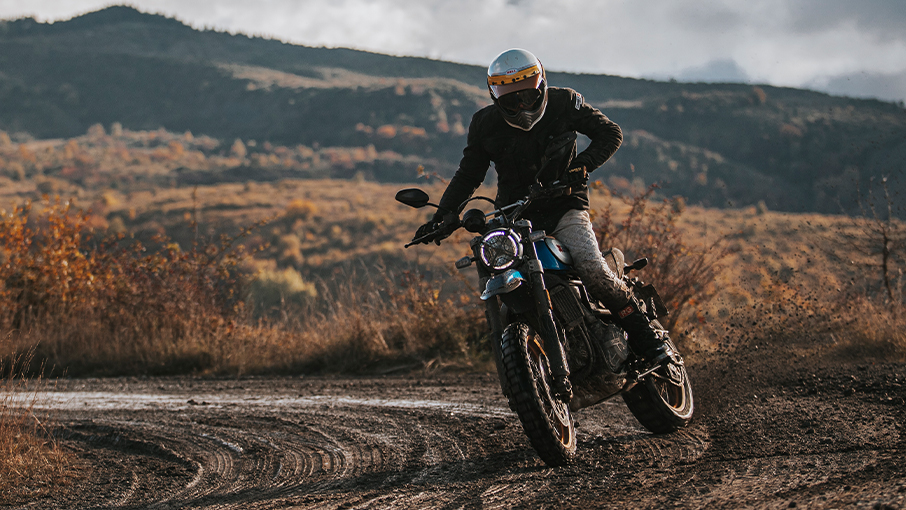 A view of a Ducati Scrambler 1100