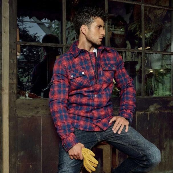 A view of the newest addition to Segura's rack: The Sierra Textile Motorcycle Jacket