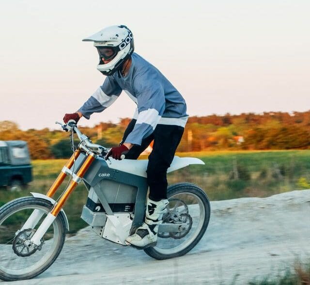 A view of British motorcyclists enjoying their electric motorcycle
