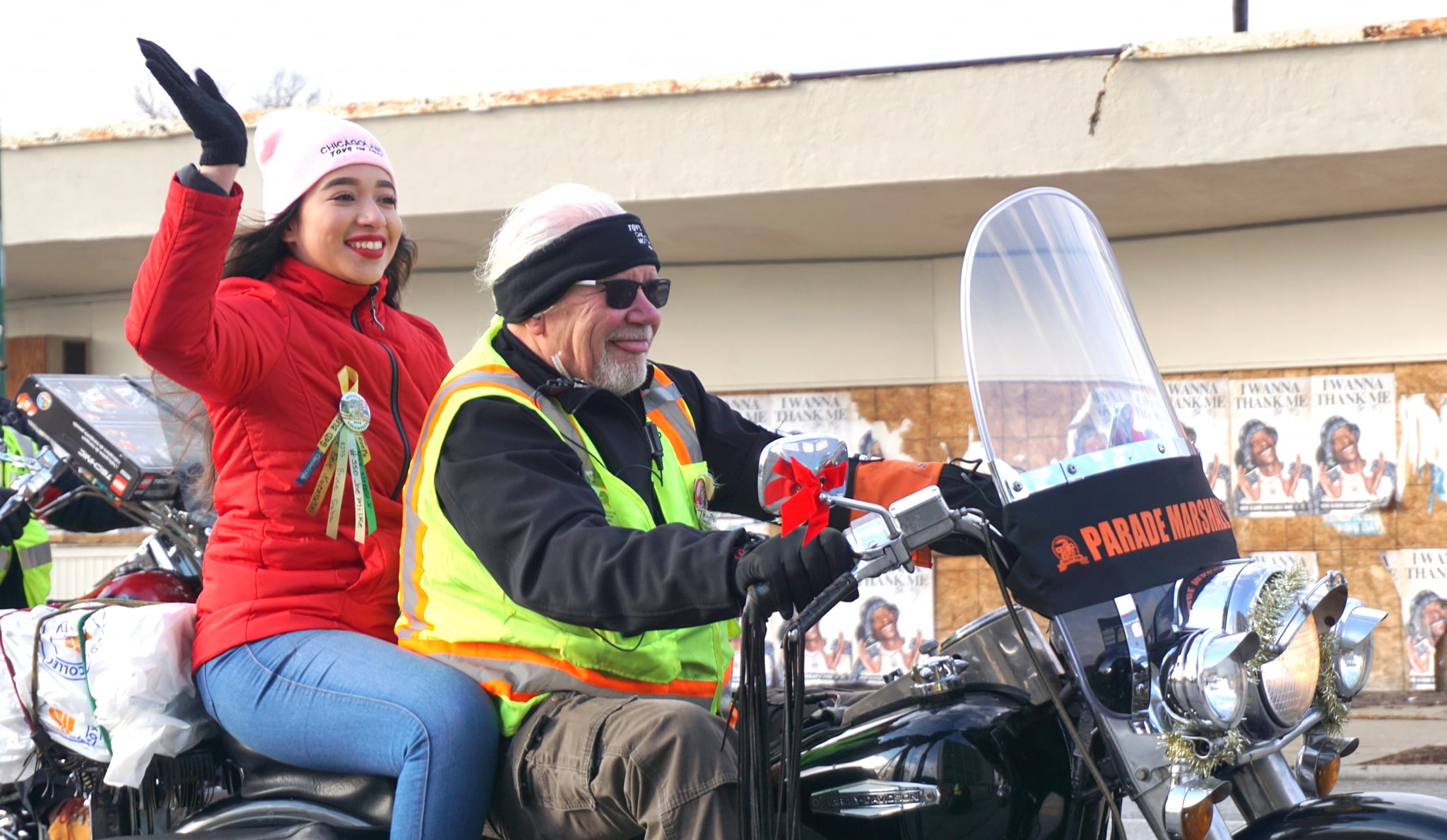 A view of the Toys For Tots Motorcycle Parade, also known as the World's largest motorcycle parade - and everything goes to charity.