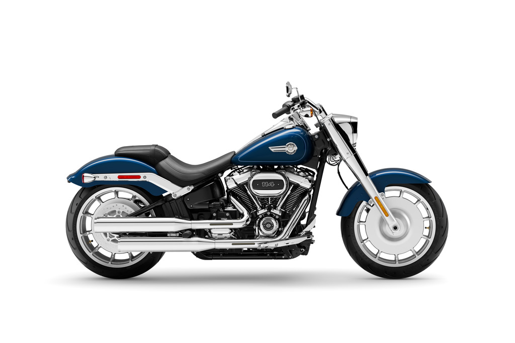 2022 Harley Davidson Fat Boy 114 in Reef Blue