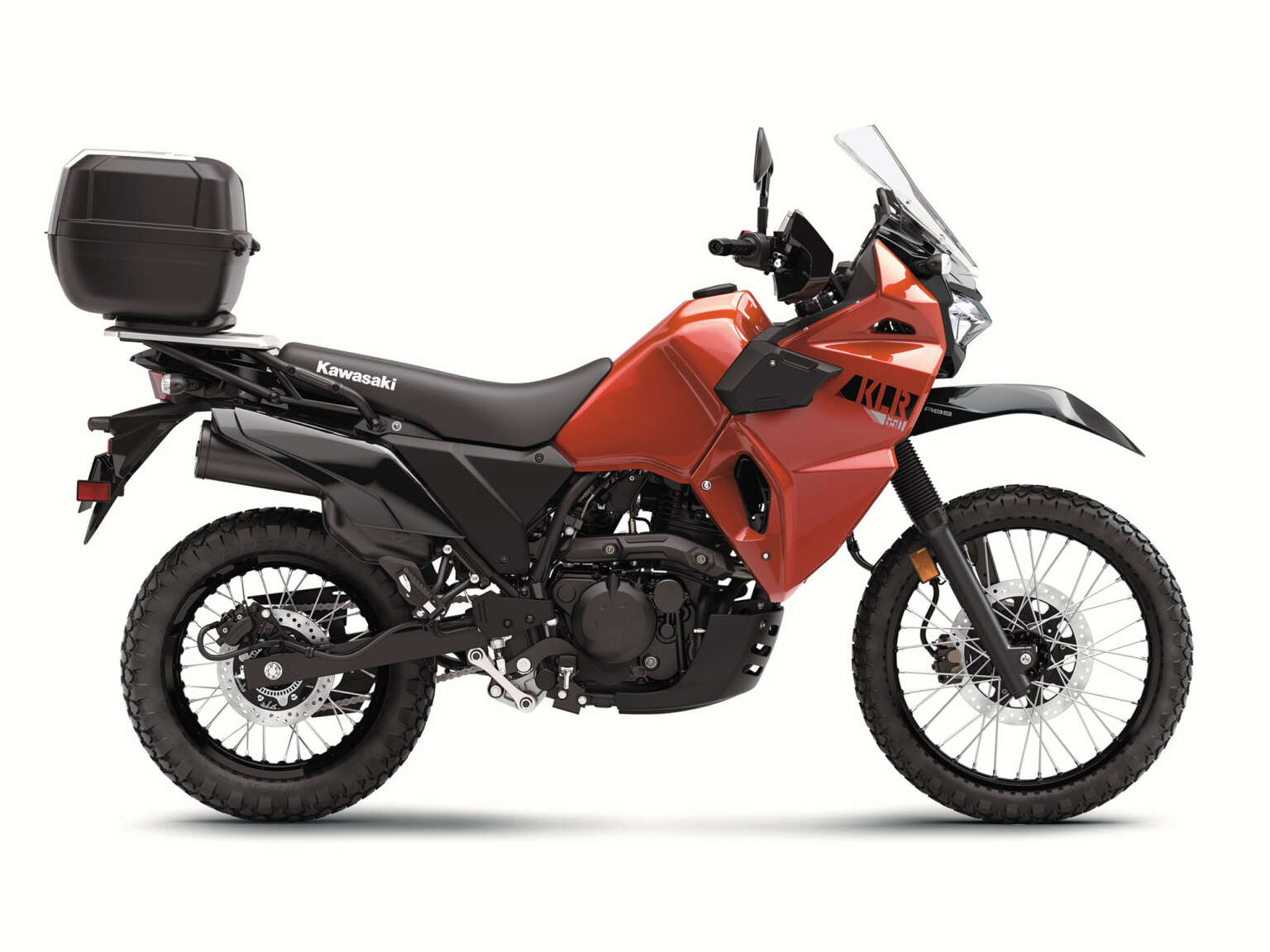 2022 Kawasaki KLR 650 red