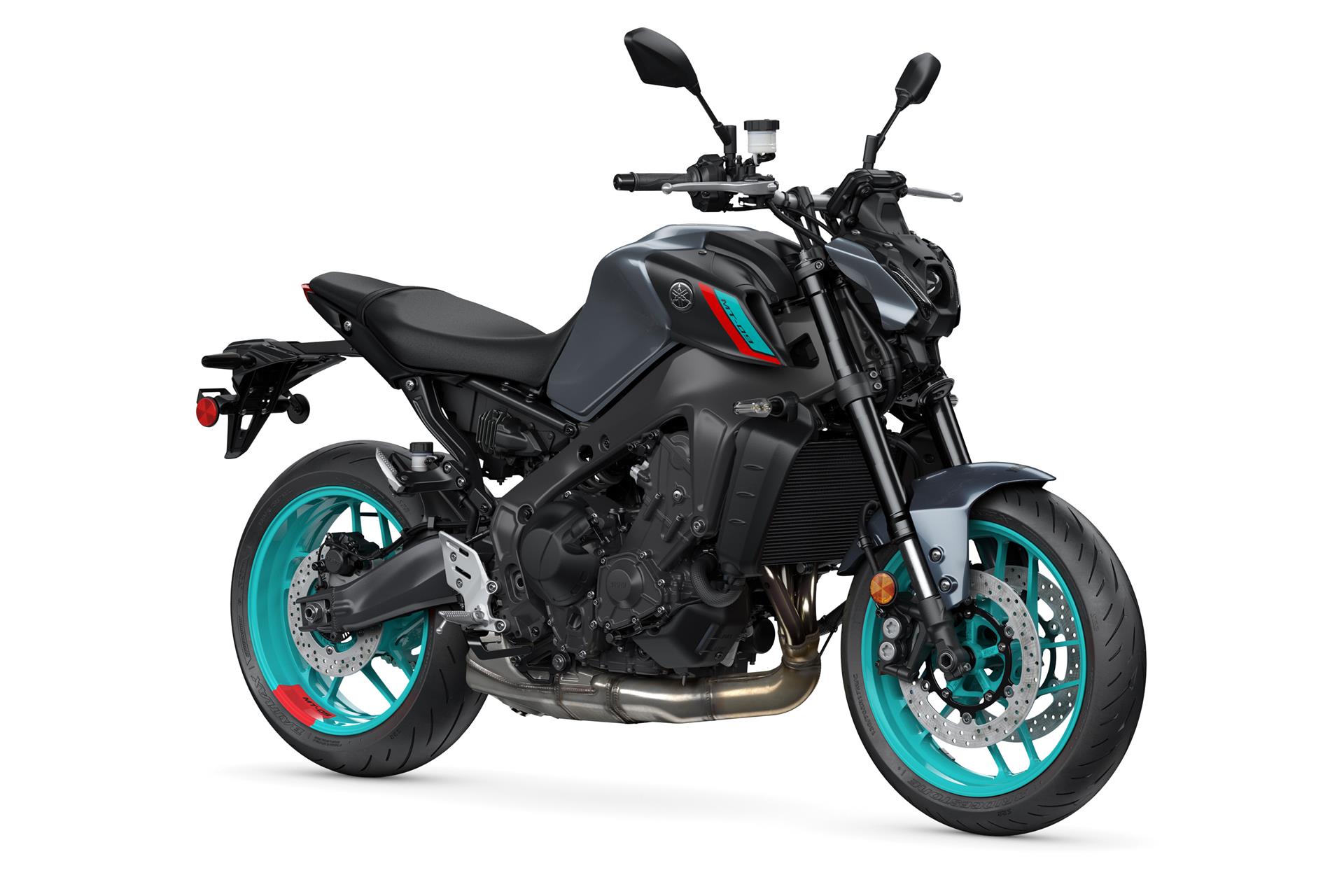 2022 Yamaha MT-09 in Cyan Storm Studio Glamour Shot