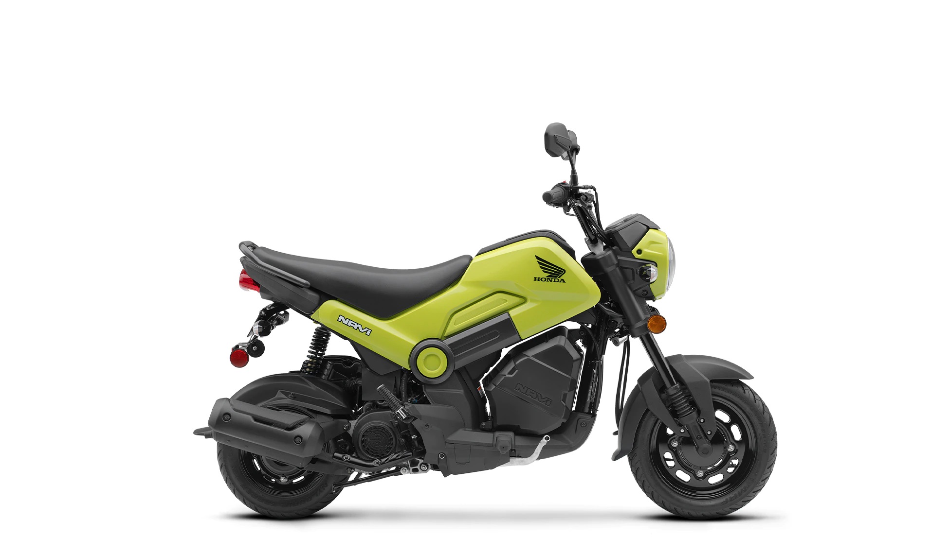 Studio shot of the 2022 Honda Navi in Grasshopper Green