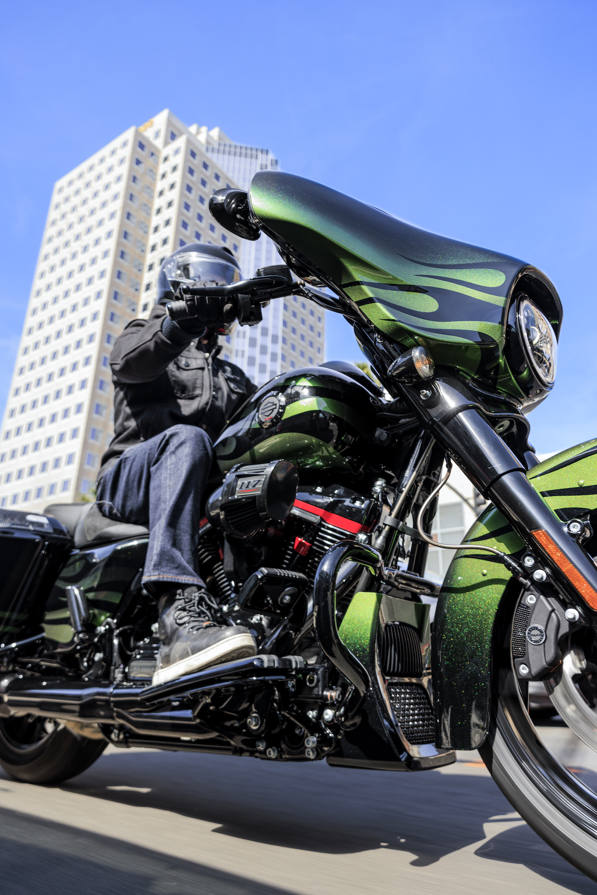 A view of the new bikes available from Harley-Davidson, including new CVO models