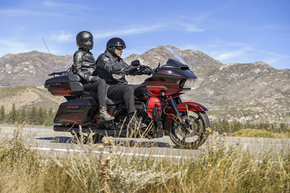 A view of the new bikes available from Harley-Davidson, including new CVO models