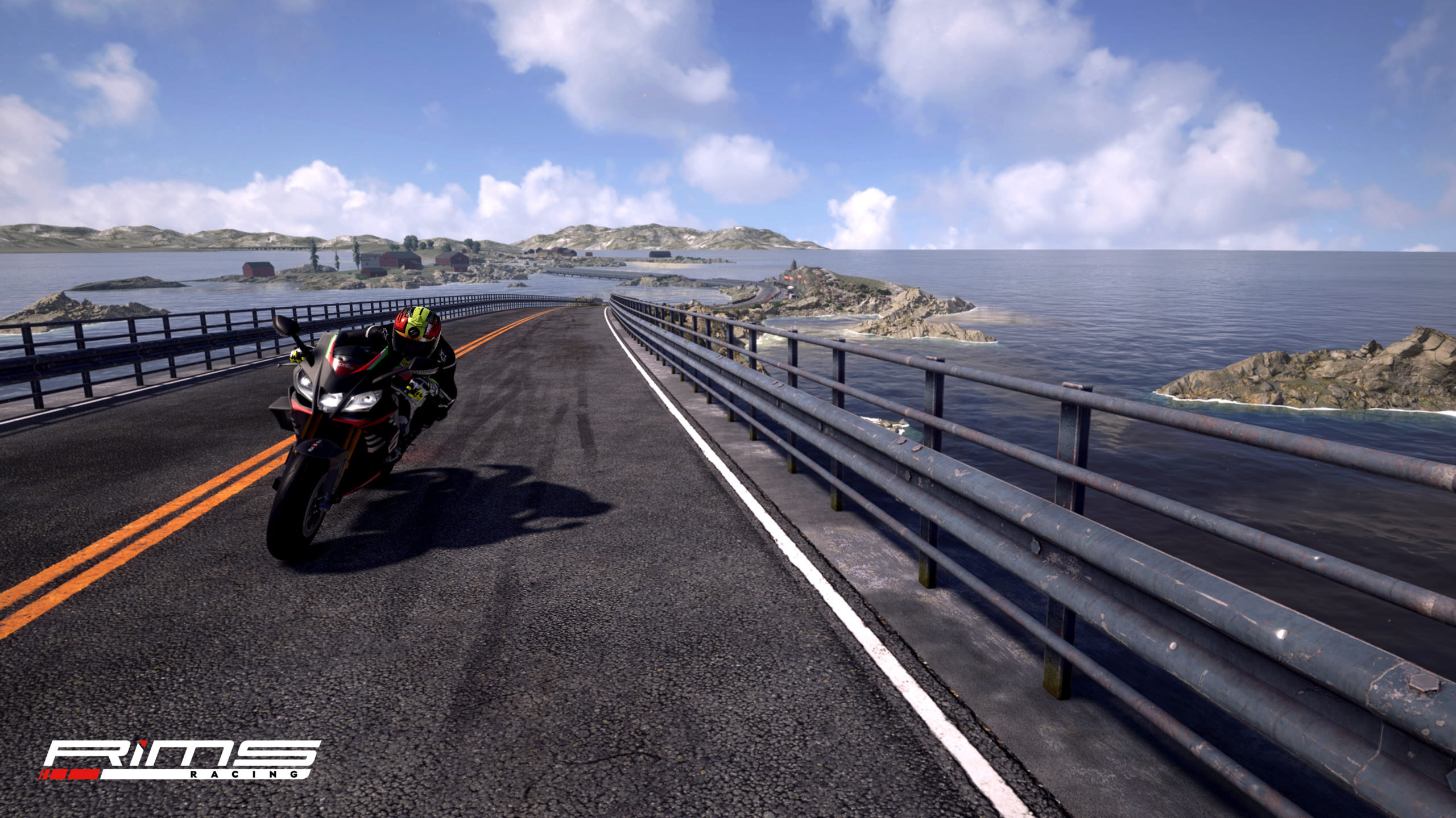 A view of racers in the RiMS Racing bike simulator