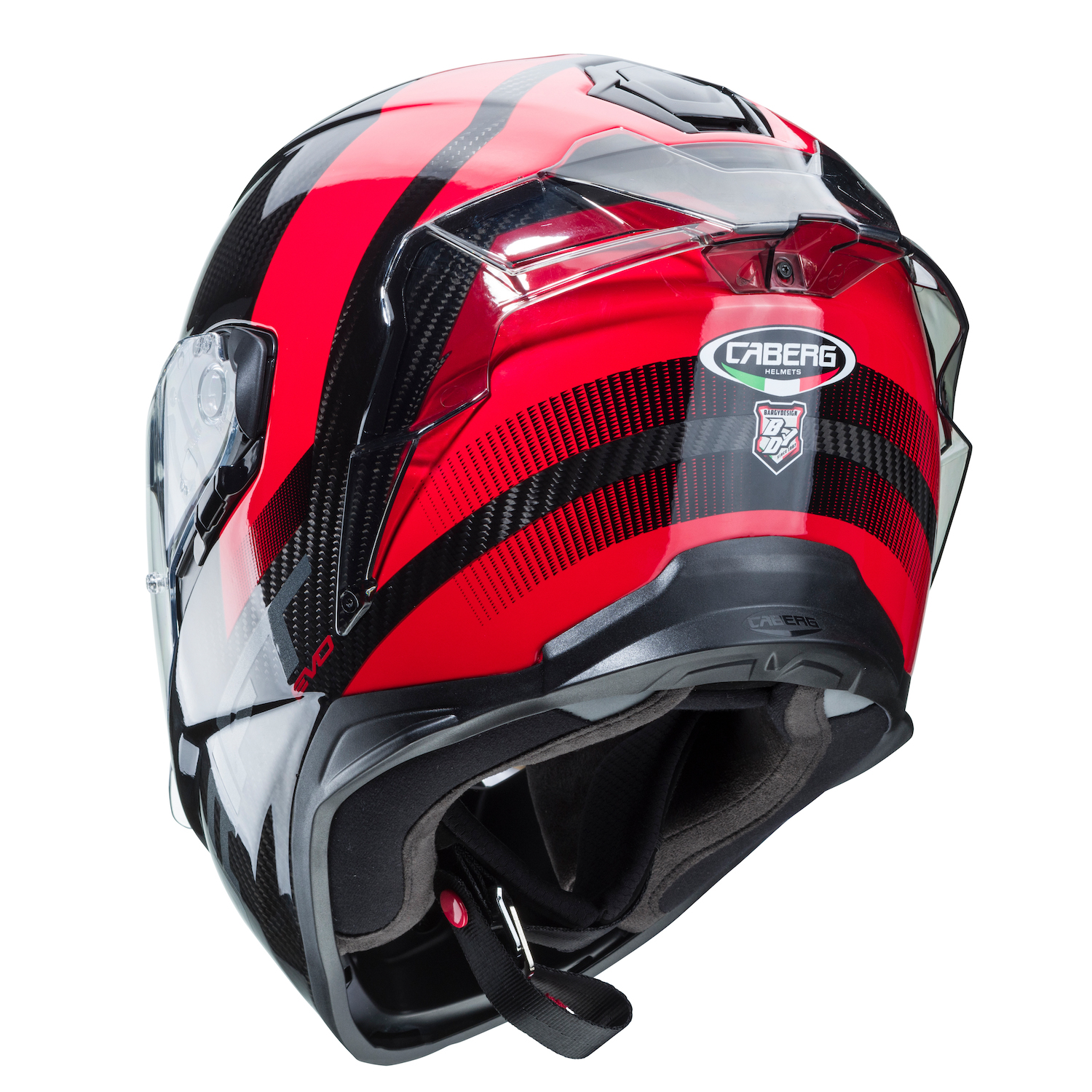 A view of the new Caberg Drift Evo Carbon Sonic (available also in fibreglass), which has joined this year's lineup from the Italian manufacturer Caberg