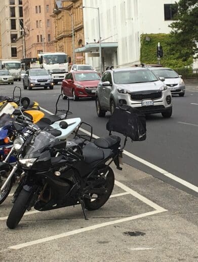 Hobart motorcycle parking