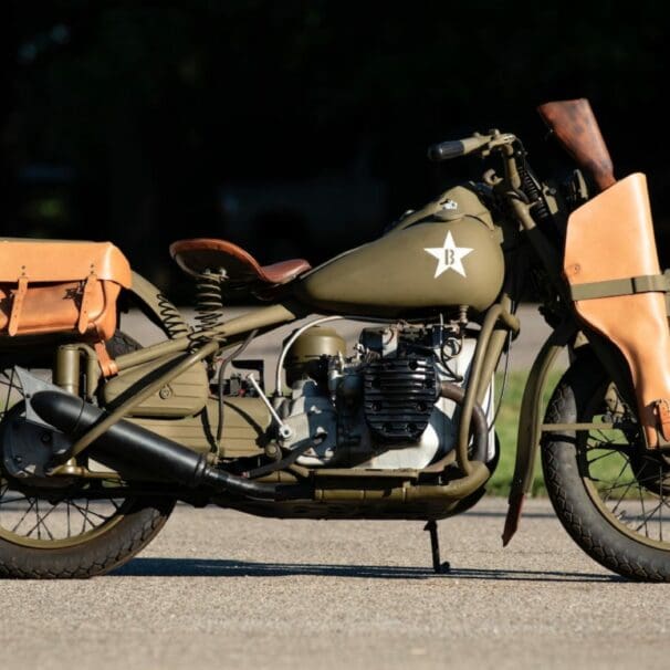 A view of some of the vintage motorcycles that will be made available at the Las Vegas Mecum Auctions