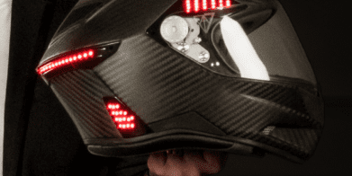 A view of the Vata7's X1 LED Smart Helmet, currently in crowdfunding for America