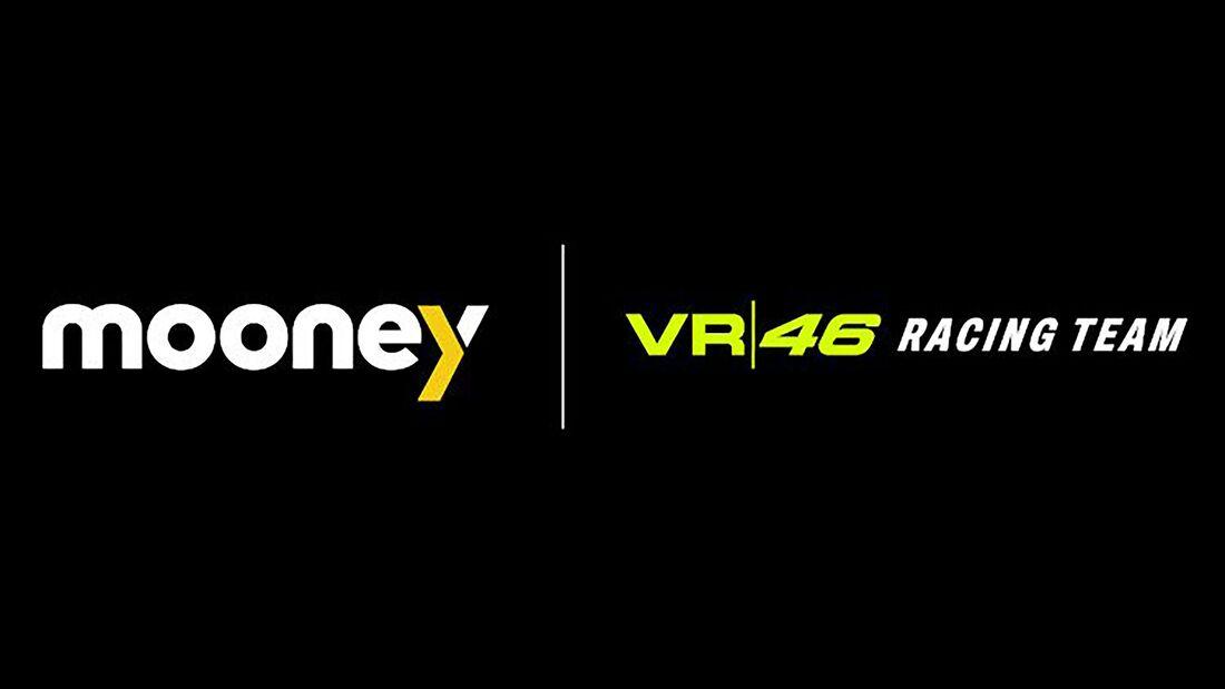 A view of the machines that are set for VR46 Academy, including Mooney sponsorship logos on the bike