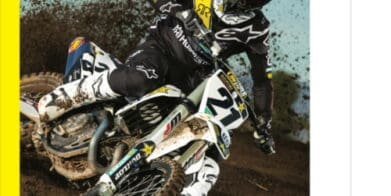 A view of a motocross racer using a ProTaper handlebar