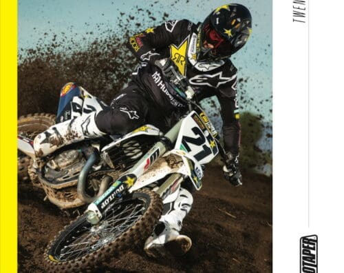 A view of a motocross racer using a ProTaper handlebar