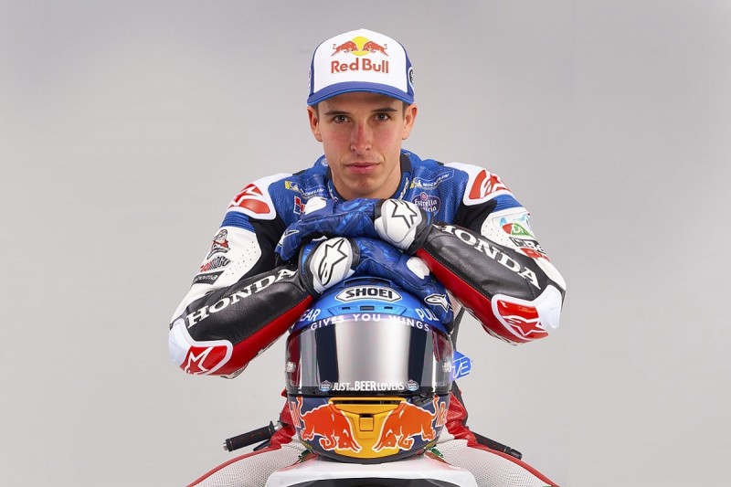 Alex Marquez on top of his HCR machine