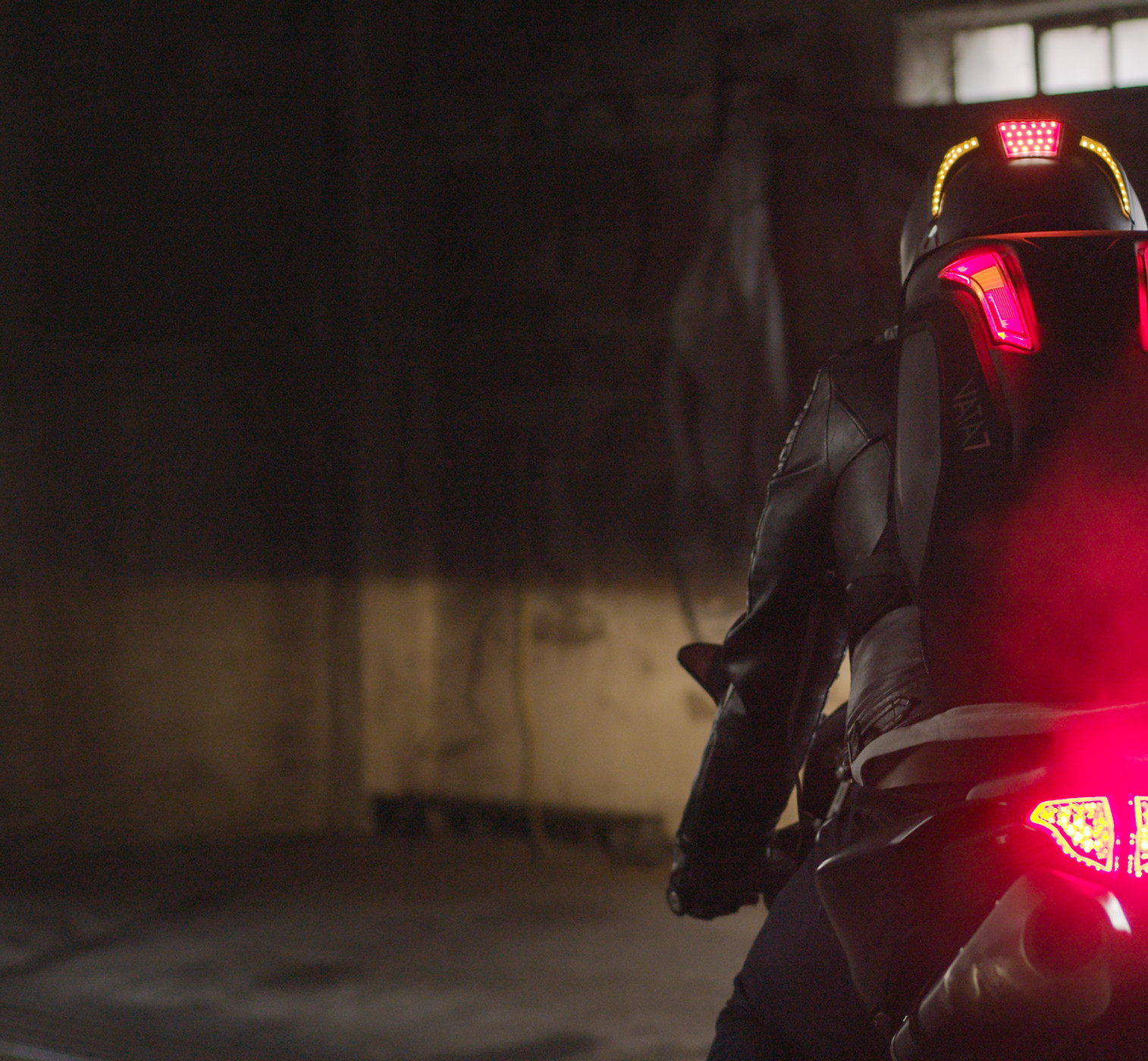 A view of the Vata7's X1 LED Smart Helmet, currently in crowdfunding for America