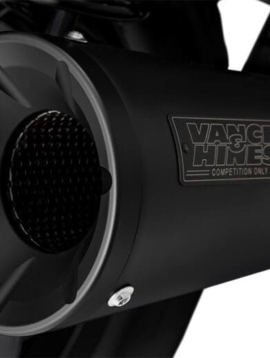 A view of a vance & Hines exhaust