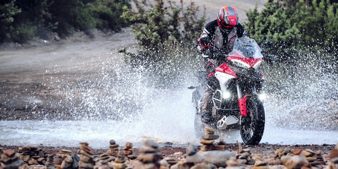 A view of a Ducati Multistrada V4