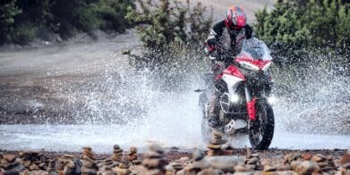 A view of a Ducati Multistrada V4