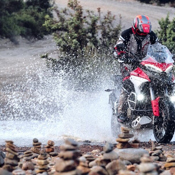 A view of a Ducati Multistrada V4