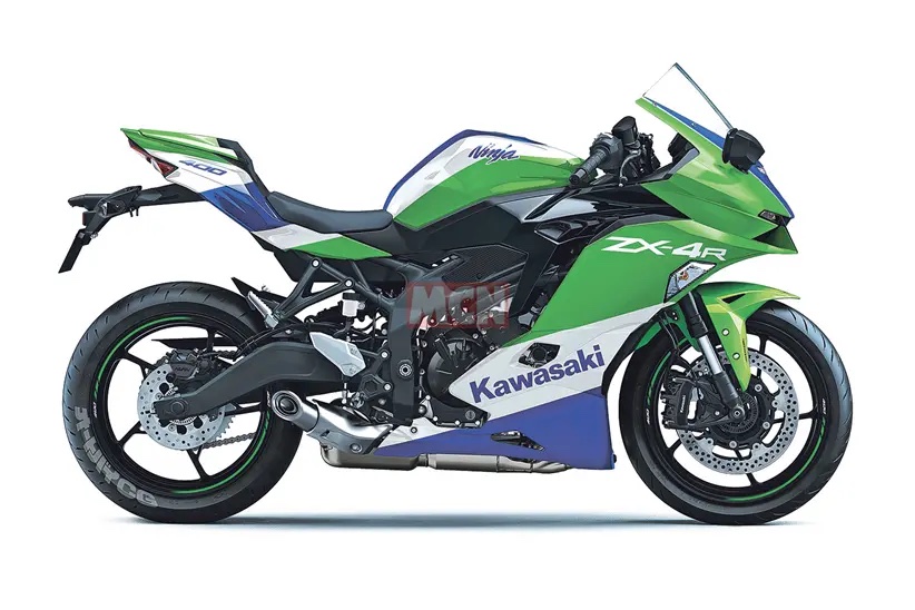 A view of a Kawasaki Ninja ZX-25R Motorcycle