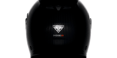 A view of the new Forcite MK1 smart motorcycle helmet