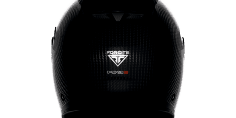 A view of the new Forcite MK1 smart motorcycle helmet