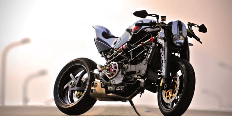 A view of the 2003 Ducati Monster MS4r