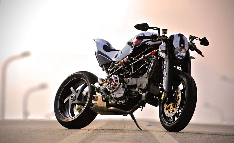 A view of the 2003 Ducati Monster MS4r