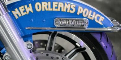 A view of the new Harley-Davidson motorcycles that the NOPD Special Operations Division was given with blessing from their Mayor and the city council