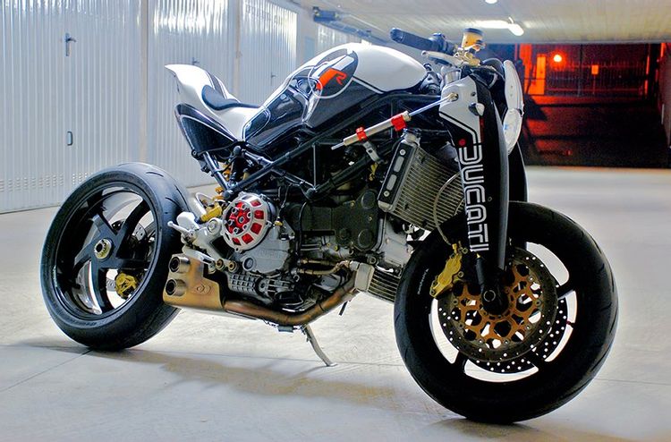 A view of the 2003 Ducati Monster MS4r